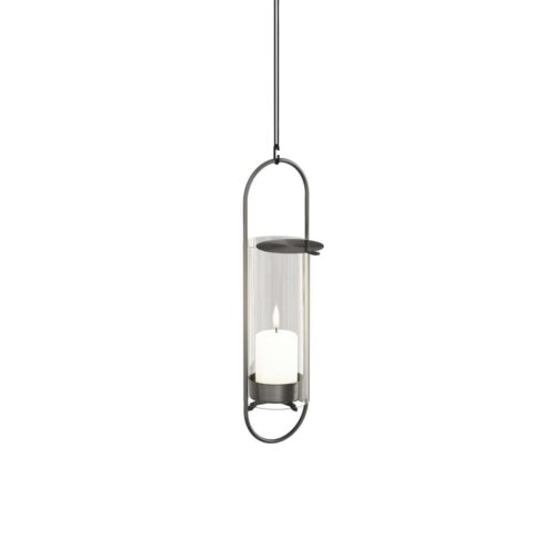 Hofats Oval candle 35 Black - svícen s podstavou - černý - Obrázek 3