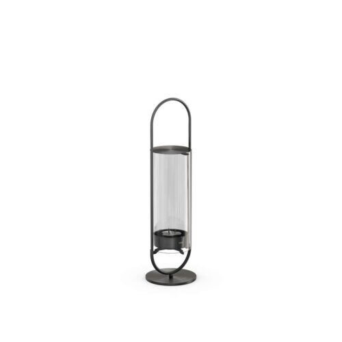 Hofats Oval candle 35 Black - svícen s podstavou - černý - Obrázek 2