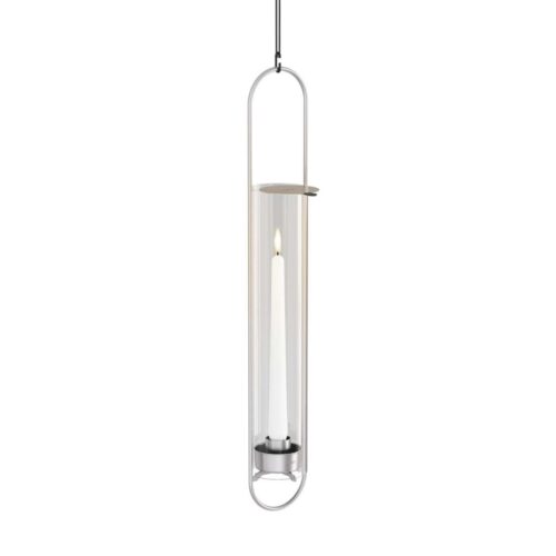 Hofats Oval candle 55 Silver - svícen s podstavou - stříbrný - Obrázek 4