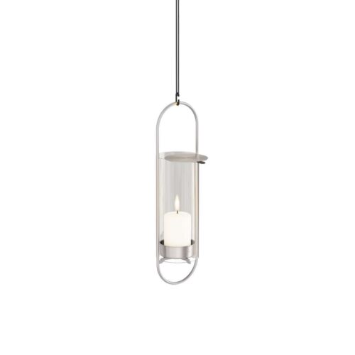 Hofats Oval candle 35 Silver - svícen s podstavou - stříbrný - Obrázek 3