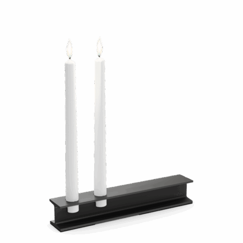 Kovový svícen na stůl Henry Metal II - Black - Image 1