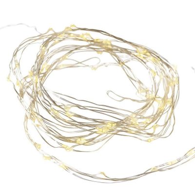 LED světelný řetěz na baterie MICRO 100 LED, 10 M s časovačem