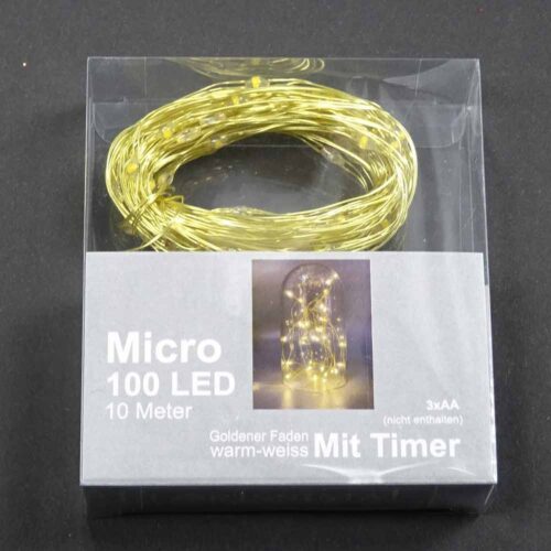 LED světelný řetěz na baterie MICRO 100 LED, 10 M - Obrázek 2