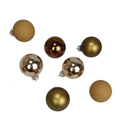 Ozdoba kulaté pr. 5 CM, 40 ks,nugát, cena za sadu