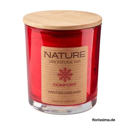 Svíčka ve skle přírodní vonná, Winter Dreams