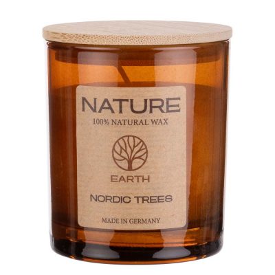 Svíčka ve skle přírodní vonná, Nordic Trees