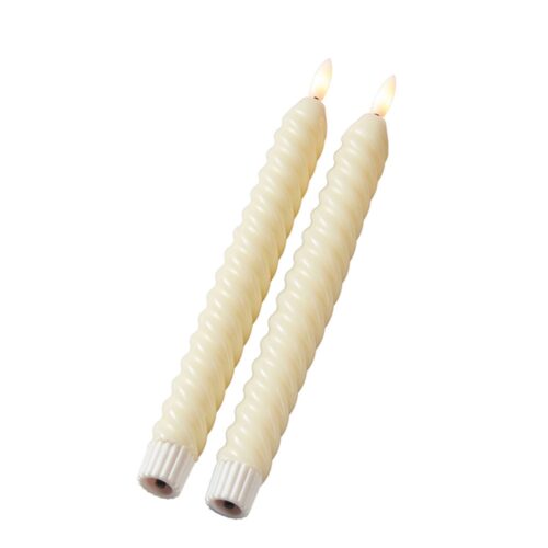 Svíčka LED svíce pr. 2 x 24,8 CM CREME, sada 2 ks - Obrázek 3