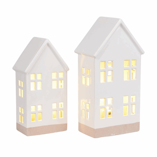 DOMEK keramika ´Haag´, bílý, glazovaný, LED 15x10x28 - Obrázek 1