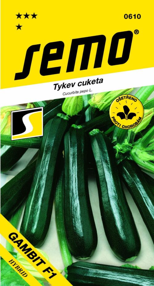 Tykev cuketa - Gambit F1 tm. zelená 1,5g - Obrázek 1