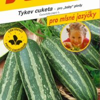 Tykev cuketa - Bush Baby F1 sv.zelená s b. pruhy 1,2g - série JAZÝČKY