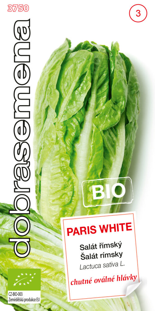 Dobrá semena BIO Salát římský - Paris White 0,4g - Obrázek 1