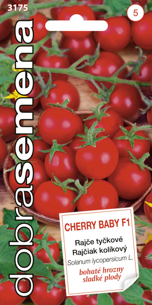 Dobrá semena Rajče tyč. - Cherry Baby F1 10s  třešňové - Obrázek 1