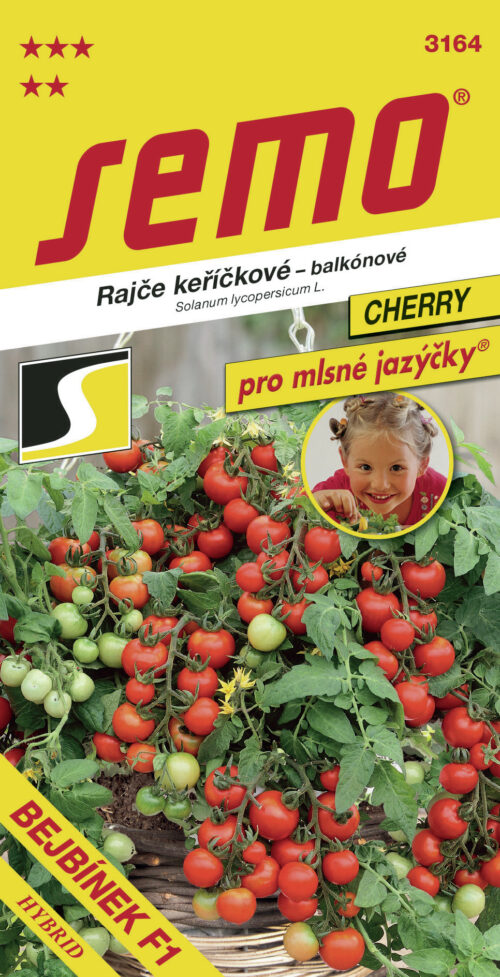 Rajče keř. -  Bejbínek F1 (SM-BK) 40s - série DO NÁDOB - Obrázek 1