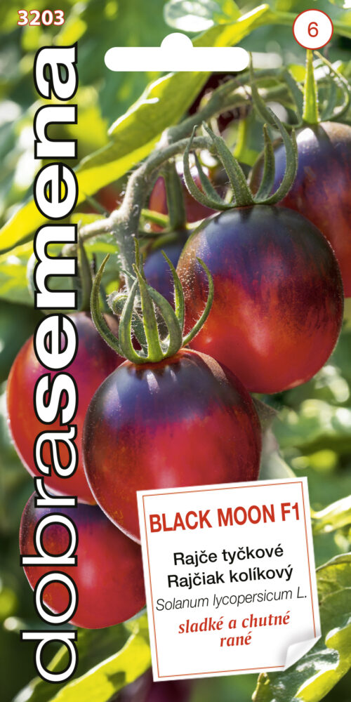 Dobrá semena Rajče tyč. - Black Moon F1 10s  černé, koktejlové, chutné - Obrázek 1