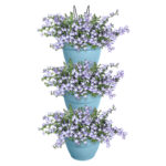 Květináč Vibia Campana Vertical Forest set/3 - vintage blue - Obrázek 2