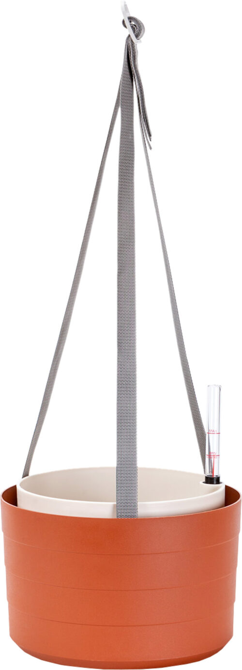 Žardina samozavlažovací Berberis se závěsem - terakota + slonová kost 26 cm - Obrázek 3