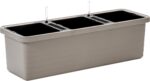 Truhlík samozavlažovací Berberis Trio - taupe 117 cm - Obrázek 3