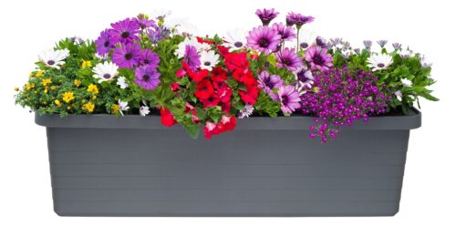 Truhlík samozavlažovací Berberis Trio - antracit 117 cm - Image 2