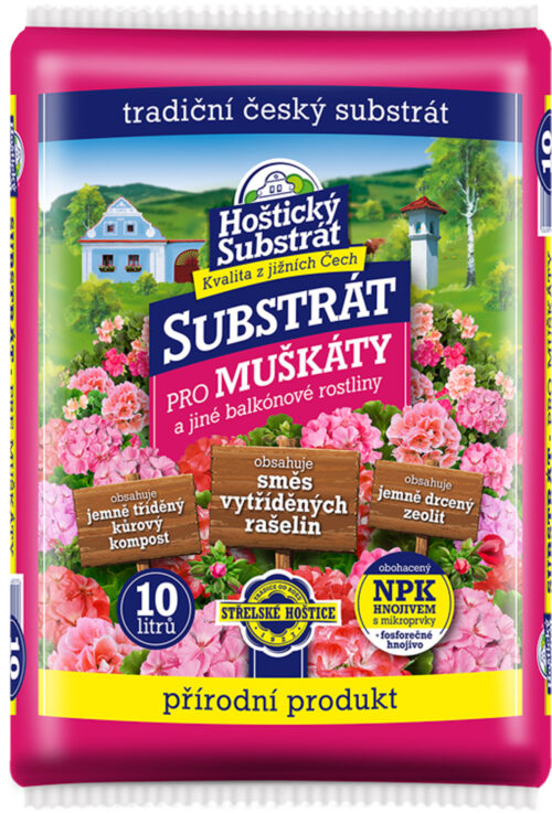 Substrát Forestina - Hoštický Pro muškáty 10 l - Obrázek 1