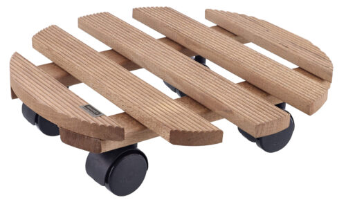 Podložka pod květináč kruhový - 30 cm Country buk palisandr (nosnost 100kg) - Image 3