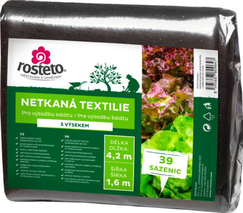 Neotex / netkaná textilie Rosteto - výsek černý 45g - saláty šíře 1,6 x 4,2 m - Obrázek 2