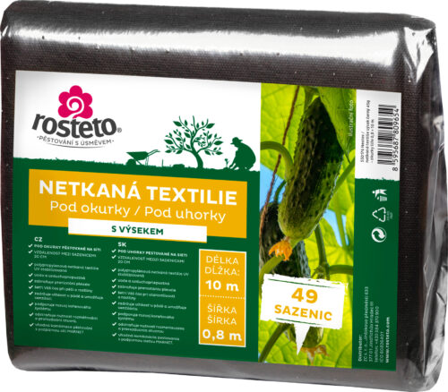 Neotex / netkaná textilie Rosteto - výsek černý 45g - okurky šíře 0,8 x 10 m - Obrázek 2