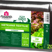 Neotex / netkaná textilie Rosteto - výsek černý 45g - saláty šíře 1,6 x 4,2 m