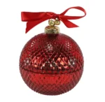 Svíčka Chic koule vonná ve skle-červená