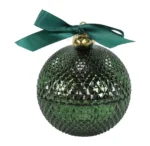 Svíčka Chic koule vonná ve skle-zelená