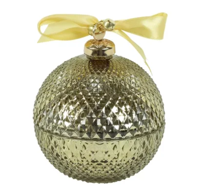Svíčka Chic koule vonná ve skle-zlatá