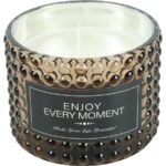 Svíčka vonná ve skle-hnědá