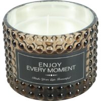 Svíčka vonná ve skle-hnědá