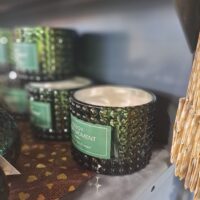 Svíčka vonná ve skle-zelená