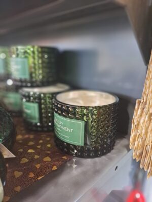 Svíčka vonná ve skle-zelená