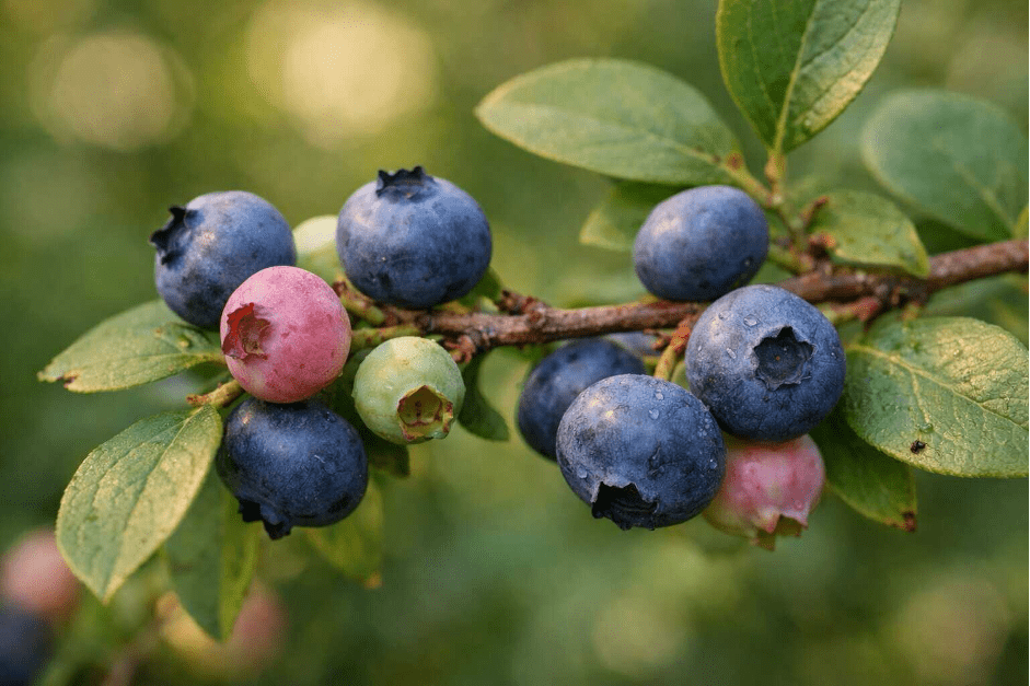 Detail borůvek na keři | Zcstrakovo.cz