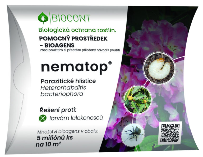 Parazitické hlístice proti larvám lalokonosců (5 milionů)   Nematop