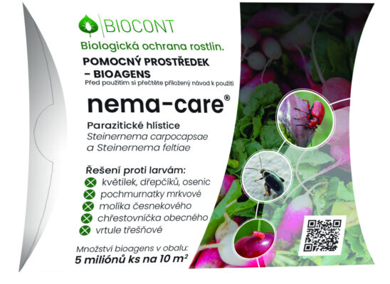 Parazitické hlístice proti květilkám, dřepčíkům, vrtuli (5 milionů) - Nema-care