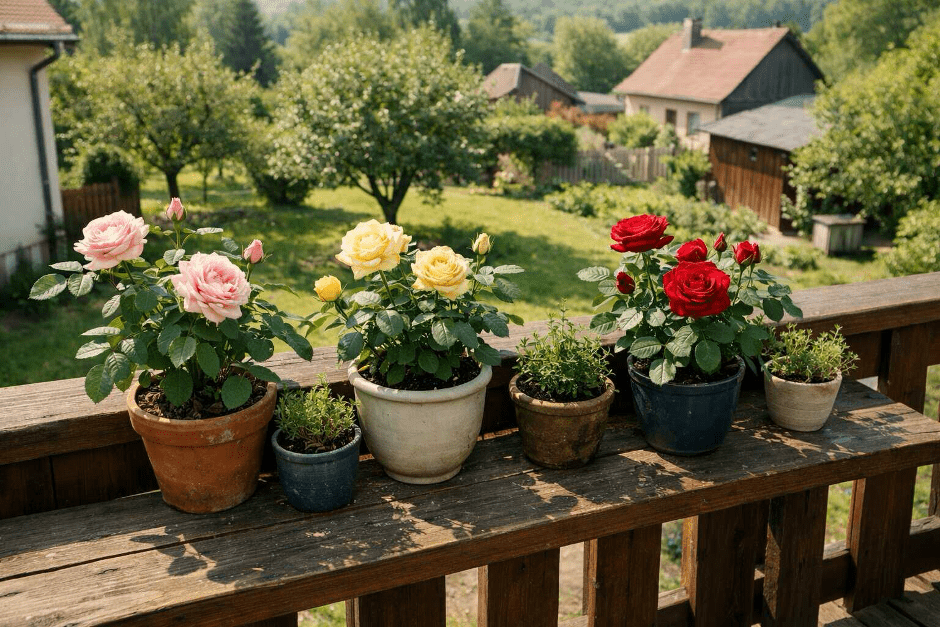 Keřové růže v truhlících | Zcstrakovo.cz