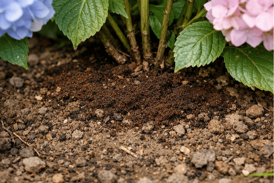 Detail kávové sedliny pod rostlinami | Zcstrakovo.cz