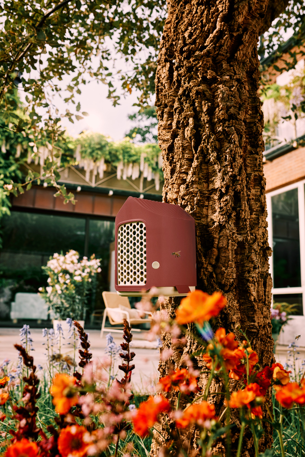 Hmyzí hotel - Cosy insect hotel - tuscan red 18 cm