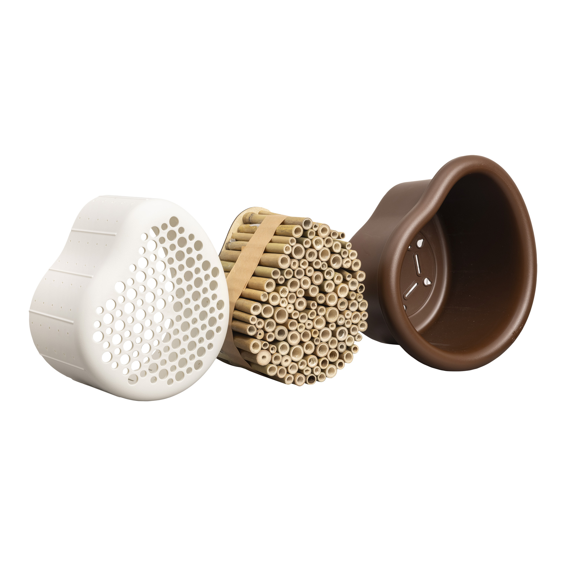 Hmyzí hotel - Organic bee hotel - chestnut brown 25 cm