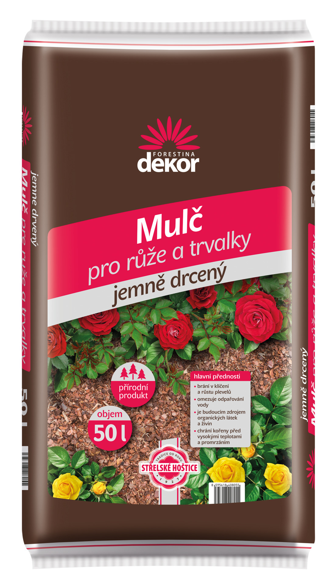 Mulč pro růže a trvalky - 50 l Forestina
