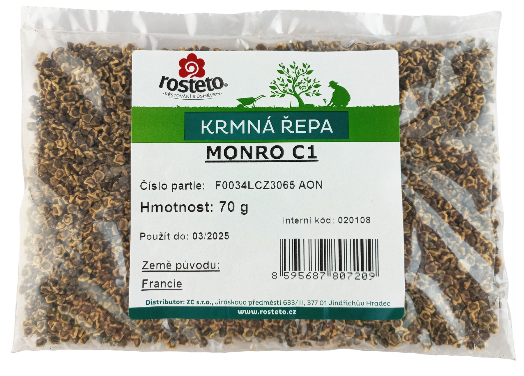 Řepa krmná Rosteto - Monro C1 červená jednoklíčková 70 g